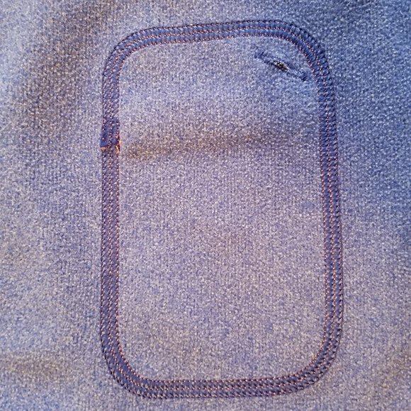 The North Face Heather Blue & Pink Half Dome Logo Hoodie Sweatshirt - Picture 5 of 11